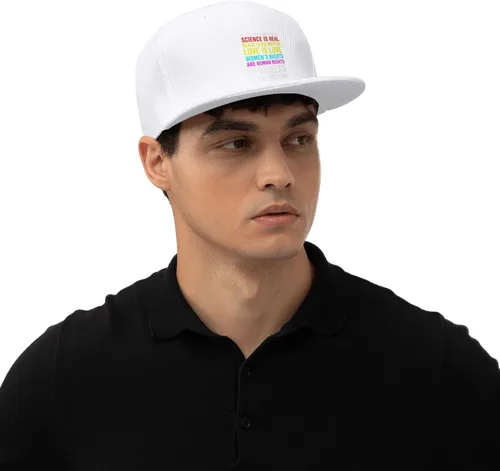 Miniatura 35 de Pride Flag in This House We Believe Science is Real Black Lives Matter Baseball Hats for Men Dad Hat,Black