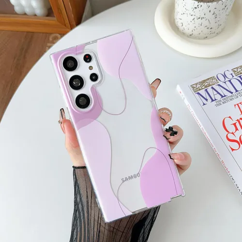 Miniatura 13 de DEFBSC Funda compatible con Samsung Galaxy S22, diseño artístico de forma suave con funda protectora de parachoques incorporada, bonita funda