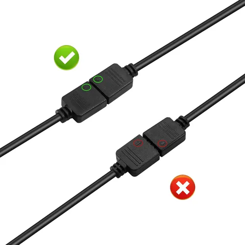 Miniatura 4 de GINTOOYUN Cable de extensión RGB, adaptador de conector ARGB macho de 3 pines a SM 3 pines, cable de extensión direccionable de 5 V para ventilador