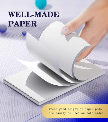 Miniatura 3 de Bloc de notas pequeño de bolsillo de 3 x 5 pulgadas, paquete de 10 blocs de notas de servidor de 3 x 5, blocs de notas blancos, blocs de notas