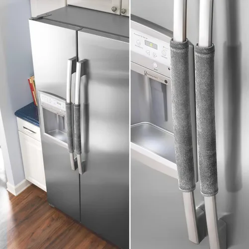 Miniatura 4 de OUGAR8 Fundas para Manijas de Puerta de Refrigerador, Mantén Tu Electrodoméstico de Cocina Limpio de Manchas, Huellas Dactilares, Goteos y Manchas