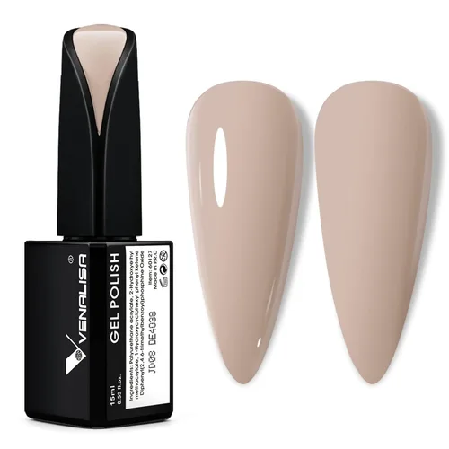 Miniatura 13 de VENALISA - Esmalte de uñas en gel rosa bebé, 0.53 onzas líquidas, color rosa claro, color rosa claro, color rosa nude, primavera y verano, esmalte