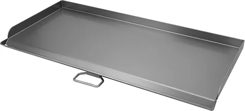 Miniatura 9 de Hisencn 7421 Sistema de Parrilla Gourmet BBQ Plancha para parrilla Weber de carbón de 22 1/2 pulgadas, sartén de plancha de hierro fundido de 12