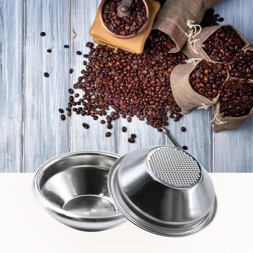 Miniatura 5 de Cesta de filtro no presurizada de 2.126 in para portafiltro Breville de 2.126 in, tamiz de una sola taza, 0.35 oz de capacidad de polvo, cesta