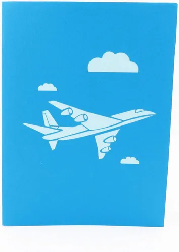 Miniatura 6 de Jet Airplane Pop Up Card - Tarjeta de cumpleaños, tarjeta de graduación, tarjeta de felicitación, tarjeta de jubilación, tarjeta de aniversario