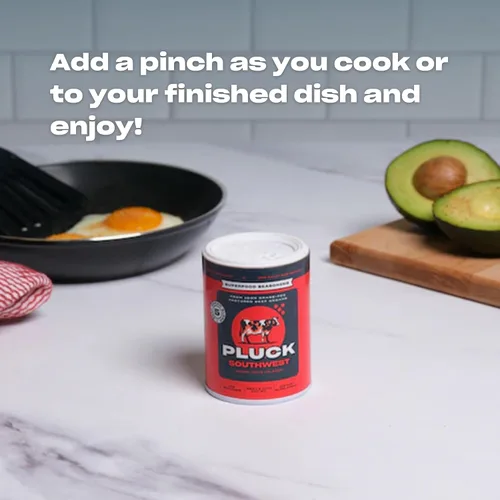 Miniatura 6 de Pluck Southwest AKA - Condimento picante de mezcla de carne de órgano suave De órganos de carne pastoreados alimentados con pasto y acabados