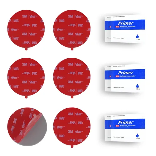 Miniatura 8 de Paquete de 6 almohadillas adhesivas de doble cara para montaje de leva de tablero de repuesto de 1.42 x 2.83 pulgadas, rectangulares, fabricadas