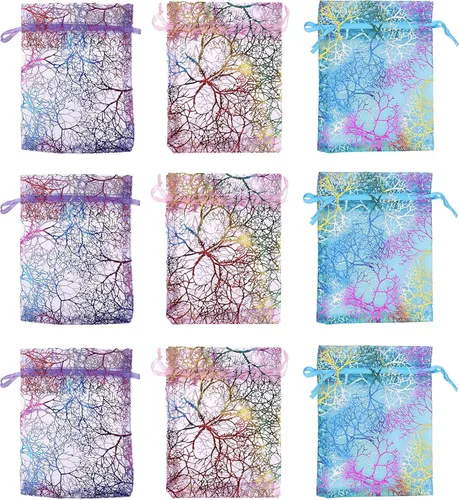 Miniatura 2 de Stratalife Bolsas de organza de 4 x 6 pulgadas, pequeñas bolsas de joyería con cordón, bolsas de regalo para regalos de boda, dulces, 100