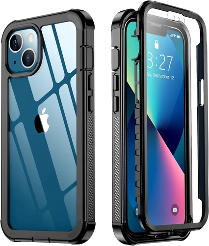 Red2Fire Funda para iPhone 13, [Cuerpo Completo 360] [Protección de Servicio Pesado] con Protector de Pantalla Integrado Resistente Robusto 12 Pies