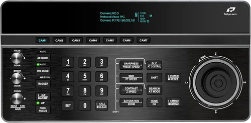 Miniatura 2 de Telycam Controlador de cámara V-Joy+ en PTZ con pantalla OLED, control de joystick, palanca de seguimiento automático, soporte de protocolo VISCA
