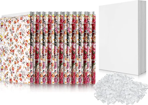 Miniatura 10 de Teling 7.5 x 10.5 Pulgadas Tablas para Cómics con Respaldo de Tela y Clips de Cocodrilo en Forma de U de Plástico, Tabla para Póster para Doblar