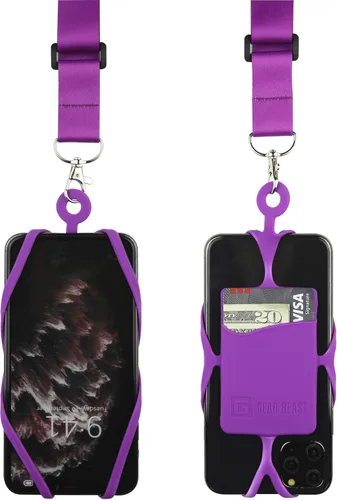 Miniatura 9 de Gear Beast Cordón para teléfono celular con correa ajustable para el cuello compatible con iPhone Galaxy y la mayoría de teléfonos inteligentes