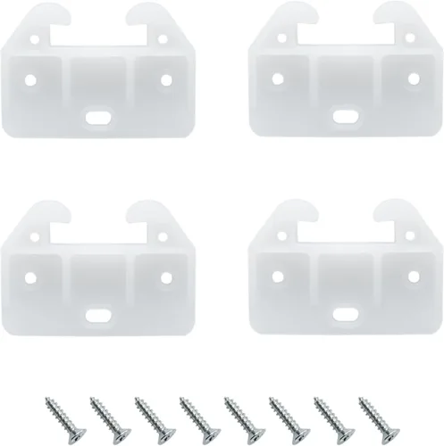FDXGYH 10 piezas de guías de cajones de plástico Guías de carril de cajones Guía de riel para cajones para cómodas, alacenas y sistemas de cajones