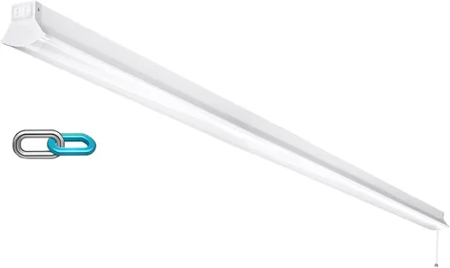 FAITHSAIL Luz LED enlazable de 8 pies para tienda, 110 W, 12000 LM [equivalente a 350 W fluorescente] 5000 K, accesorio LED de 8 pies para garaje,