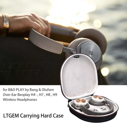 Miniatura 7 de LTGEM - Funda compatible con auriculares inalámbricos Bang & Olufsen Beoplay HX / H95 / H100, bolsa de almacenamiento de viaje para oficina