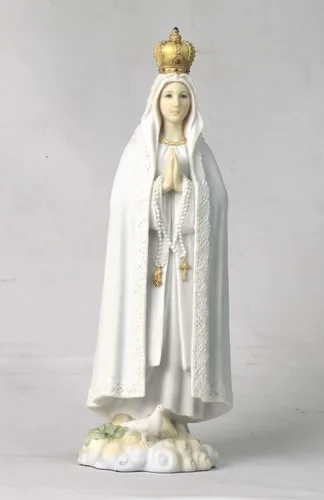 US Figura decorativa de Nuestra Señora de Fátima, de 10.63 pulgadas, color blanco