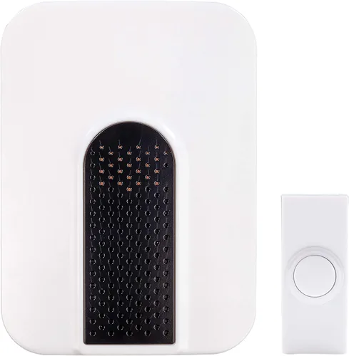 Kit de timbre inalámbrico básico enchufable blanco