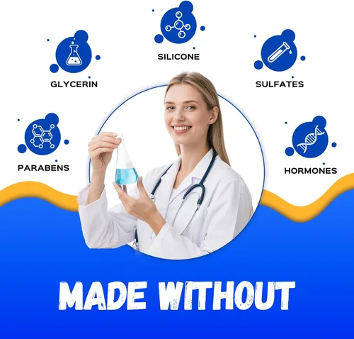 Miniatura 4 de Lubricante personal a base de agua (8 onzas líquidas) para hombres, mujeres y parejas, apto para juguetes, sin sabor, antiadherente, fácil