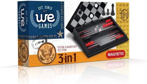 Miniatura 10 de Juego de damas magnéticas tamaño pequeño juego juego juego