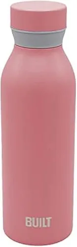 Miniatura 15 de BUILT Cascade - Botella de acero inoxidable aislada al vacío de doble pared con agarre cómodo y tapa giratoria, 18 onzas