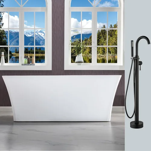 WOODBRIDGE BTA1509-MB-Drain &O+ F0006MBRD BAÑERA, NEGRO MATE Mate negro