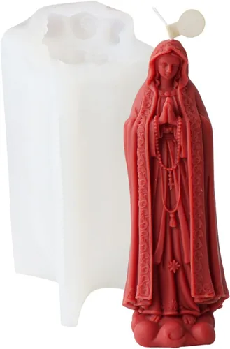 Miniatura 9 de Cestony Moldes de silicona de vela de Jesús 3D para hacer velas, estatuas de resina de yeso y decoración del hogar