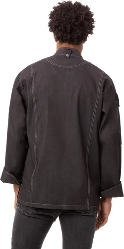 Miniatura 2 de Chef Works mens Men's Gramercy Denim Chef Coat
