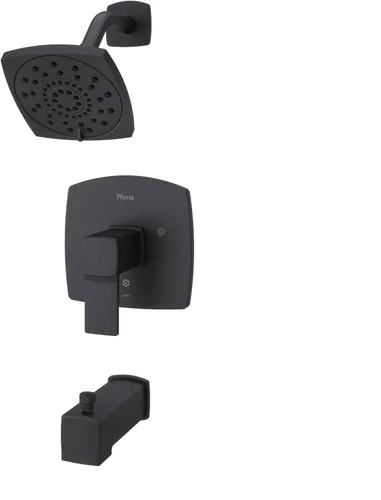 Miniatura 9 de Pfister Deckard LG898DAK - Juego de grifo de bañera y ducha de un solo mango con cabezal de ducha multifunción, kit de ajuste de válvula