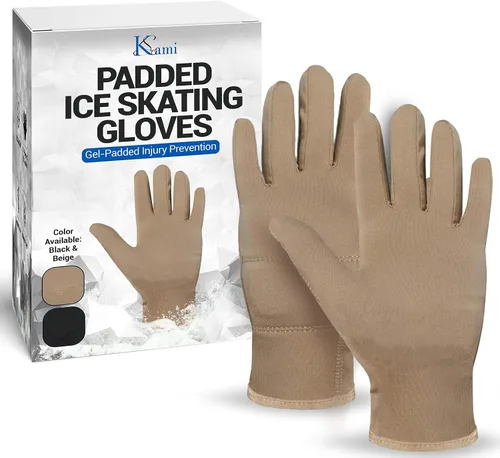 Kami-So Figure Skating Gloves for Competition & Practice | Skate Training Gloves with Gel Wrist Support & Protective Padding | Thermal Skating