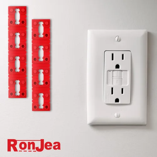 Miniatura 7 de Espaciadores de Tomacorriente para Caja Eléctrica, RonJea 48 PCS Espaciadores de Interruptor y Receptáculo para Reparar Enchufe de Tomacorriente