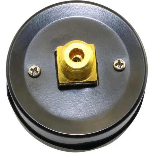 Miniatura 2 de MEETOOT Manómetro de presión de aire de 2 pulgadas, montaje trasero central, tamaño de conexión NPT macho de 1/4 pulgadas, 0-180 PSI