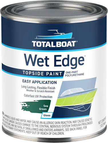 Miniatura 12 de TotalBoat Wet Edge Topside Pintura Marina de Poliuretano Premium Recubrimiento para Barcos, Casas Rodantes, Molduras Exteriores, Fibra de Vidrio