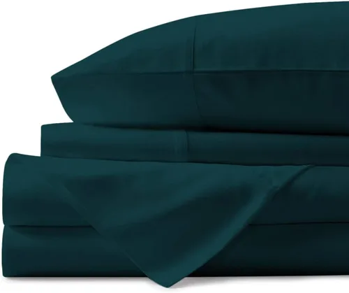 Miniatura 15 de Juego de sábanas para sofá cama, 100% algodón egipcio, las mejores sábanas sólidas para cama, altamente duraderas y transpirables, tejido satén