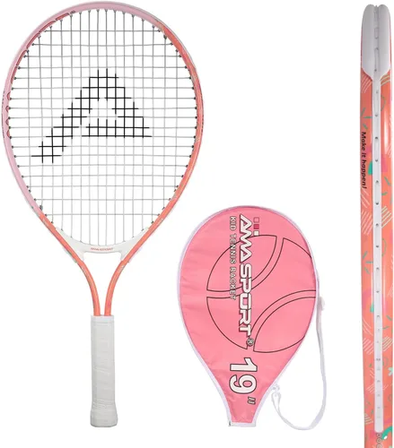 Miniatura 22 de AMA SPORT Raqueta de tenis para niños pequeños, kit de iniciación de raqueta de tenis de 17 a 25 pulgadas para niñas y niños con bolsa de nailon