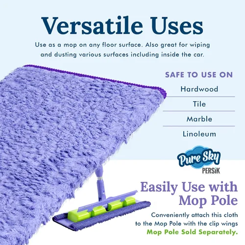 Miniatura 5 de Pure-Sky Magic Deep Clean - Paño de Limpieza Profunda – SOLO AÑADE Agua, No Se Necesitan Detergentes - Paño de Microfibra Ultra Multiusos - Se
