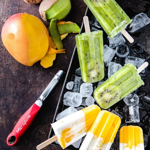 Miniatura 5 de Microplane Pelador giratorio dentado profesional para tomate y kiwi, para uso a mano derecha e izquierda