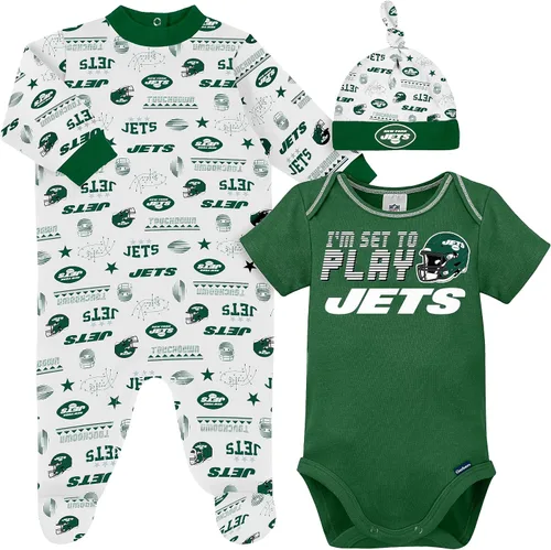 Miniatura 22 de Gerber Conjunto de regalo unisex para bebé con pies de equipo de la NFL para dormir y jugar