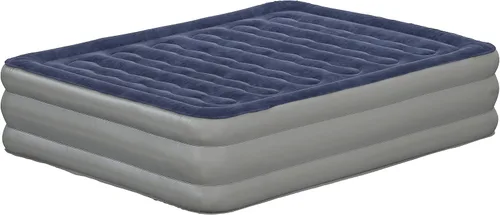 Miniatura 5 de Flash Furniture Kellos - Colchón de aire de 18 pulgadas con bomba eléctrica interna certificada ETL y funda de transporte, color azul Queen