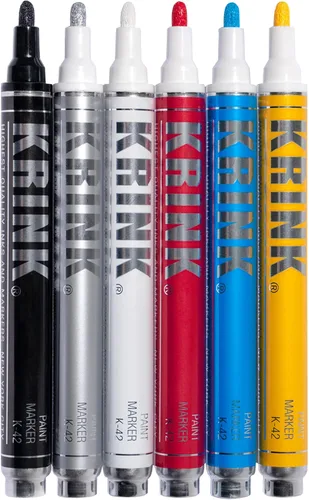 Krink K-42 Marcadores de pintura, juego de 6 (K42-6pk)