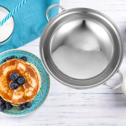 Miniatura 7 de GANAZONO Sartén Sartén 2pcs Cocina Olla Ramen Fideos Olla Antiderrames Todos los días Mariscos Seafood Dry Thicken Chef Wok Ramyun Cooker 10.2 in