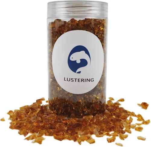Miniatura 19 de LUSTERING Vidrio triturado de alto brillo con purpurina, vidrio para fuego, vidrio roto, gemas de vidrio para foso de fuego, manualidades DIY