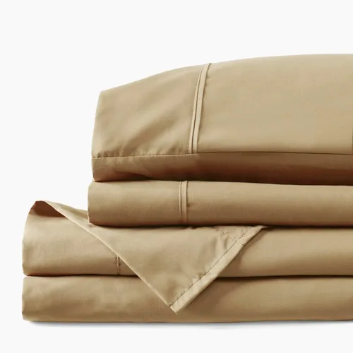 Miniatura 2 de PeachSkinSheets Juego de sábanas moca claro - Nivel de suavidad 1500tc - Sábanas refrescantes extra suaves para personas que duermen con calor