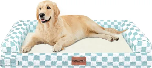 Miniatura 16 de Cama ortopédica lavable para perros medianos y grandes: cama con cojines de apoyo para perros medianos y grandes, cama impermeable de espuma tipo
