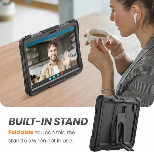 Miniatura 3 de HXCASEAC Funda para Lenovo Idea Tab 11, Tab M11/K11 (TB336FU/TB330FU), diseño a prueba de golpes, protector de pantalla, soporte integrado, soporte