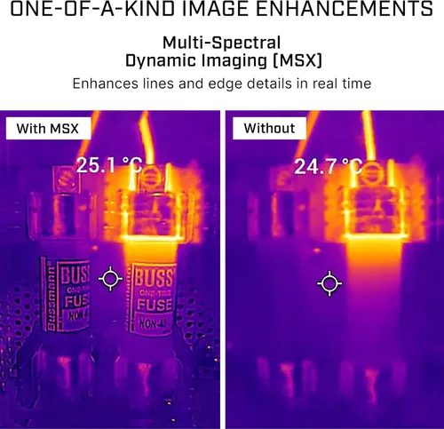 Miniatura 4 de FLIR C3-X Cámara de imágenes térmicas compacta con Wifi: Imágenes infrarrojas de alta resolución para inspección, aplicaciones eléctricas/mecánicas