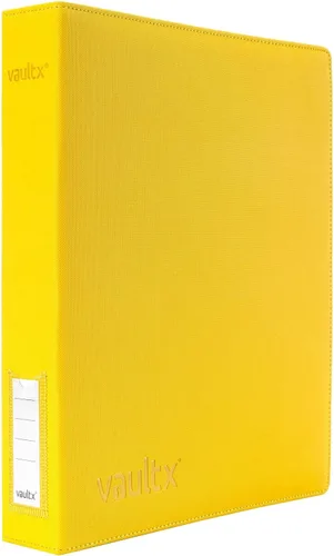 Vault X Carpeta delgada de anillas, 540 tarjetas, se adapta a 9 páginas de bolsillo, material Exo-Tec, carpeta de 3 anillos en D, para tarjetas