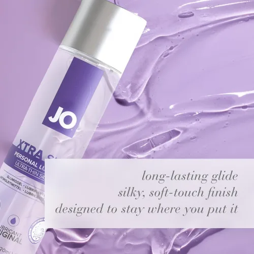 Miniatura 6 de JO Xtra Lubricante sedoso de silicona ultrafino – Lubricante personal a base de silicona con vitamina E para sexo y juego anal – 4 fl oz