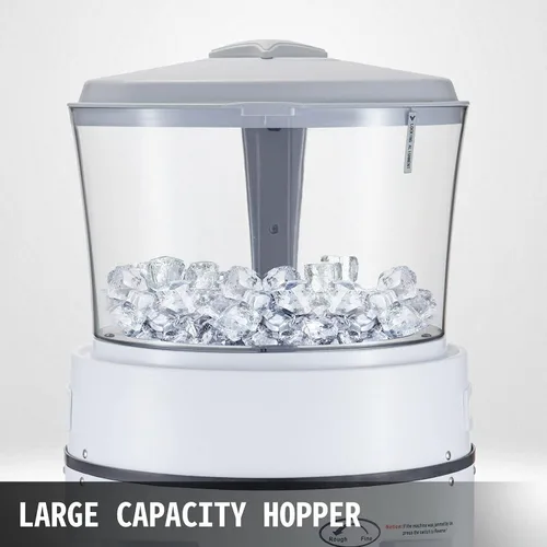 Miniatura 3 de Máquina eléctrica de cono de nieve de mesa, trituradora de hielo comercial de 350 W, 1100 lbs/h con tolva de 17.6 libras, velocidad de rotación