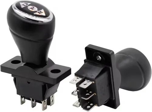 Miniatura 29 de 3 piezas Interruptor de engranajes de 31x25mm de 6 pines 6V/12V Interruptor de palanca de avance, parada, marcha atrás para juguetes eléctricos