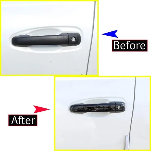Miniatura 2 de 8 piezas para Toyota Land Cruiser Prado FJ150 150 2010-2019 ABS cromado manija de puerta accesorios de coche sin agujero inteligente